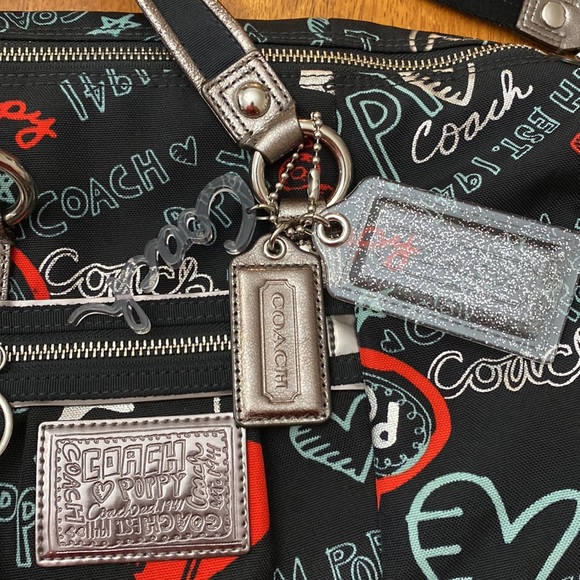 EUC/Coach Poppy Lurex Luxey Glam Satchel 16200, Metallic - Picture 3 of 11